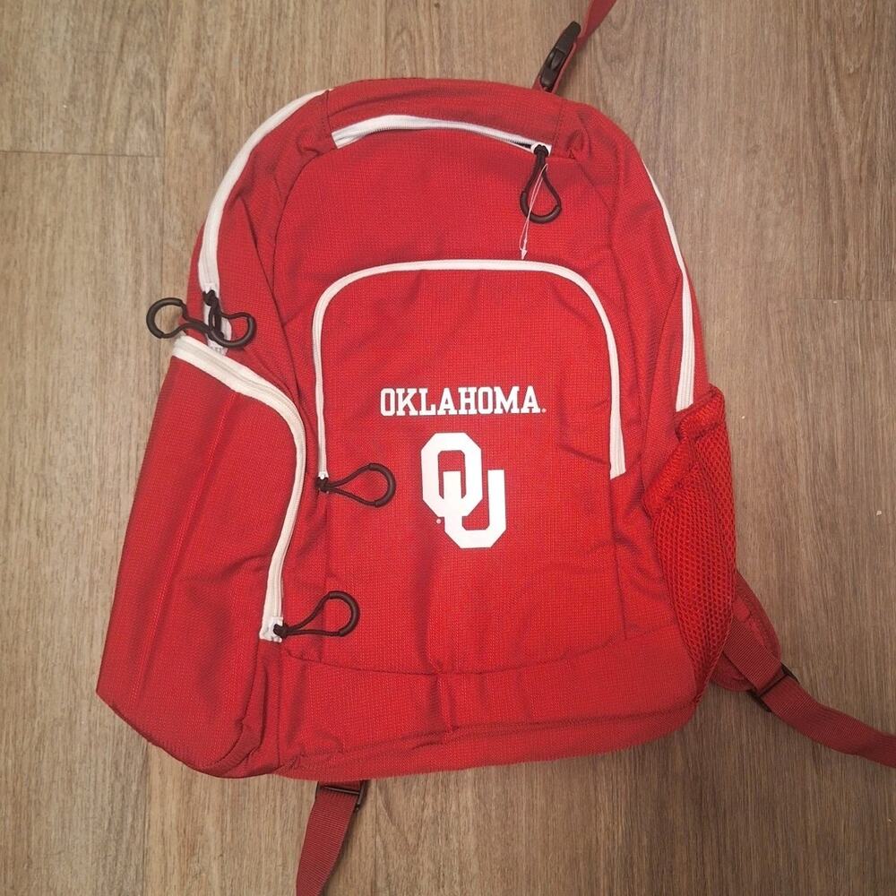 Univ. Oklahoma Sooners Team Backpack New College Zipper OU School